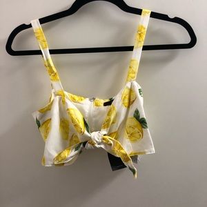 Lemon crop top